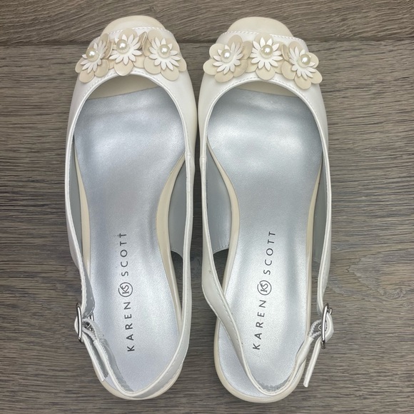KAREN SCOTT Irmaa Slingback Peep-Toe Pumps size 8 NIB! - Picture 15 of 17